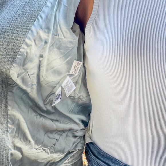 Jones New York Women's Light Gray Zip-Up Jacket - Picture 4 of 12